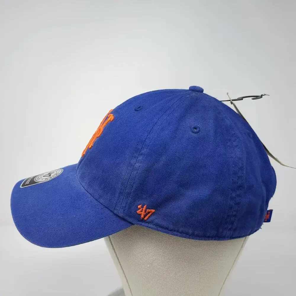 New York Mets MLB '47 Brand Baseball Cap Blue Orange Adjustable One Size OS